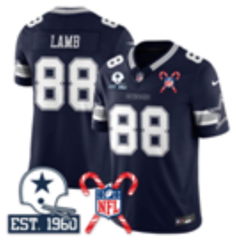 Men 2026 Dallas Cowboys #88 Lamb Blue three generations Nike Limited NFL Jersey style 001